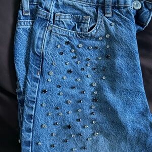 Zara Blue Jeans with Star Embellishments